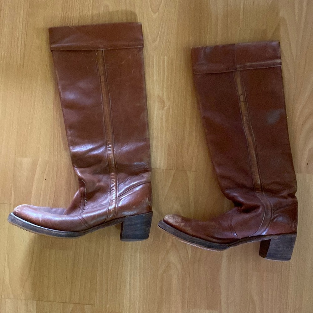 Frye vintage cuff tall boots Size 8.5 (feels size 9)